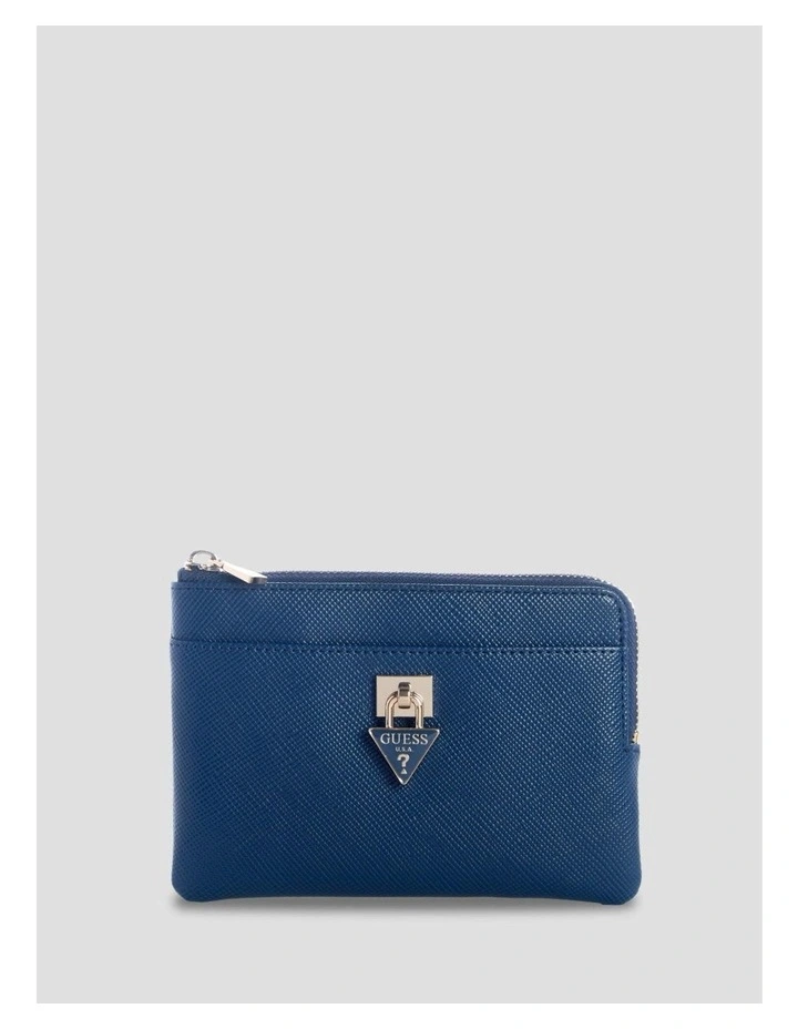 Patsie Key Ring Pouch in Blue image 1