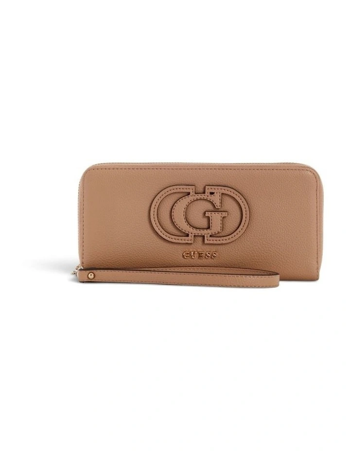 Beige Isola Large Zip Around Wallet image 1