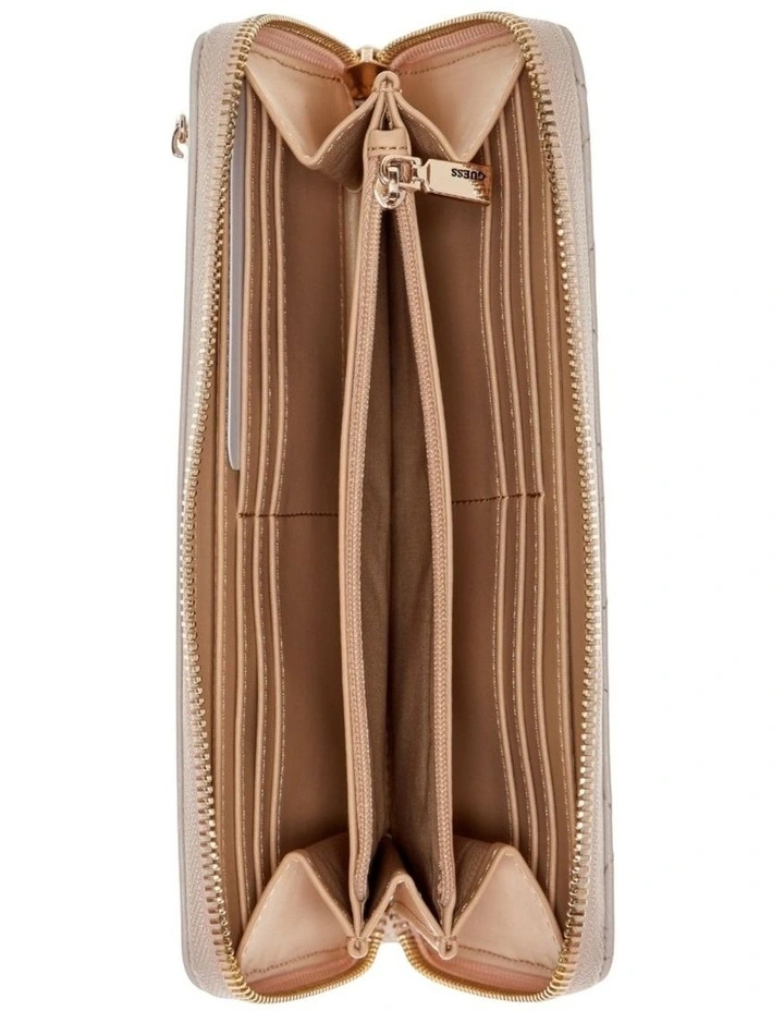 Beige Isola Large Zip Around Wallet image 2