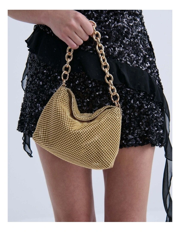 Reverie Mesh Chain Bag - Gold image 4