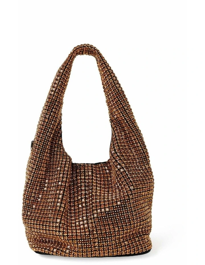 Paris Rhinestone Handbag - Gold image 1