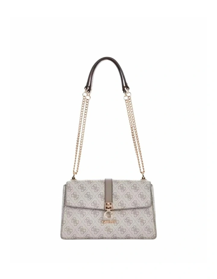 Zamira Convertible Crossbody Flap Bag in Taupe image 1