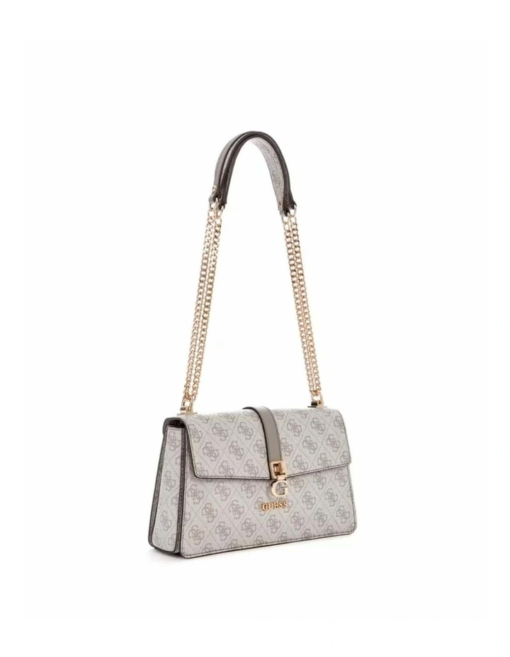 Zamira Convertible Crossbody Flap Bag in Taupe image 2