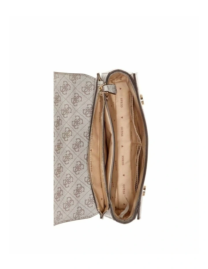 Zamira Convertible Crossbody Flap Bag in Taupe image 3