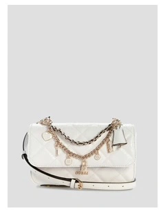Libby Flap Crossbody Bag in White