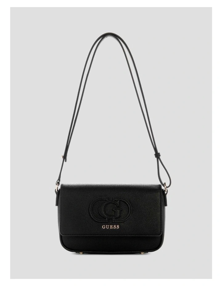 Isola Convertible Crossbody Flap Bag in Black image 1