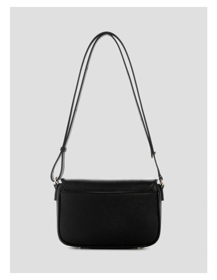 Isola Convertible Crossbody Flap Bag in Black image 5