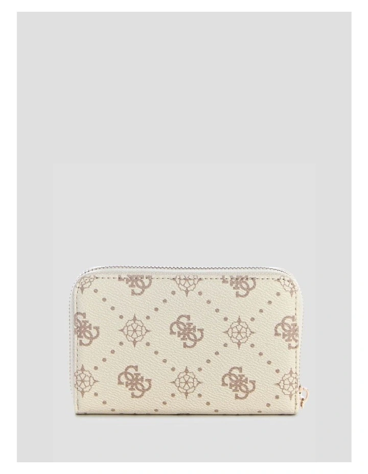 Emelie Medium Zip Around Wallet in Vanilla Logo image 2