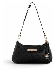 Carmella Shoulder Bag in Black Logo