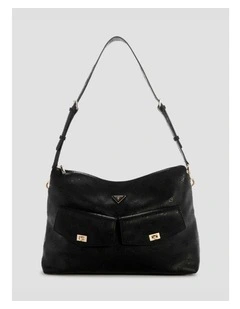 Blake Hobo Bag in Black Logo