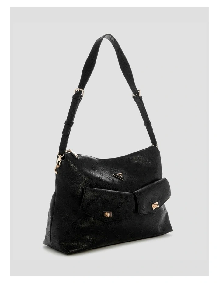 Blake Hobo Bag in Black Logo image 2