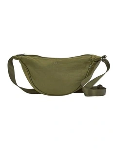 Crossbody Sling Stylish Shoulder Bag Olive 34cm