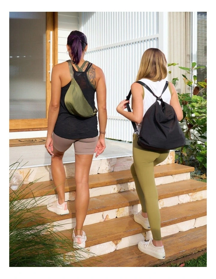 Crossbody Sling Stylish Shoulder Bag Olive 34cm image 4
