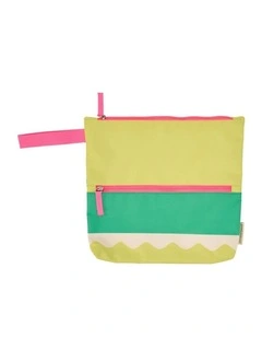 Beach Wet Clothing Pouch Riptide Bag Green 28.5x28cm