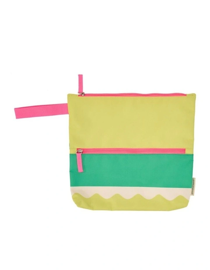 Beach Wet Clothing Pouch Riptide Bag Green 28.5x28cm image 1