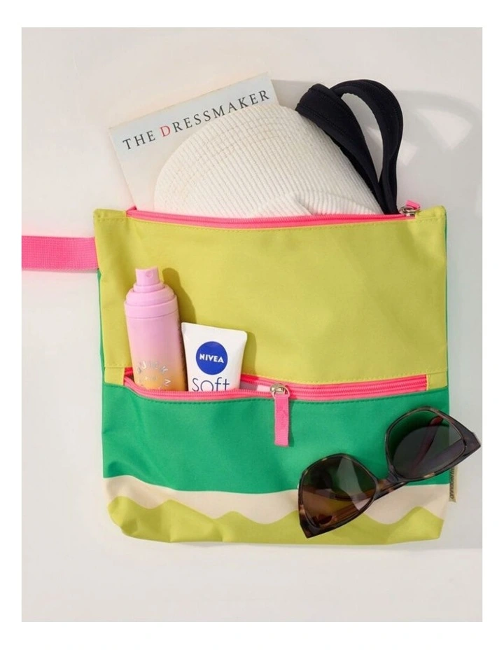 Beach Wet Clothing Pouch Riptide Bag Green 28.5x28cm image 3