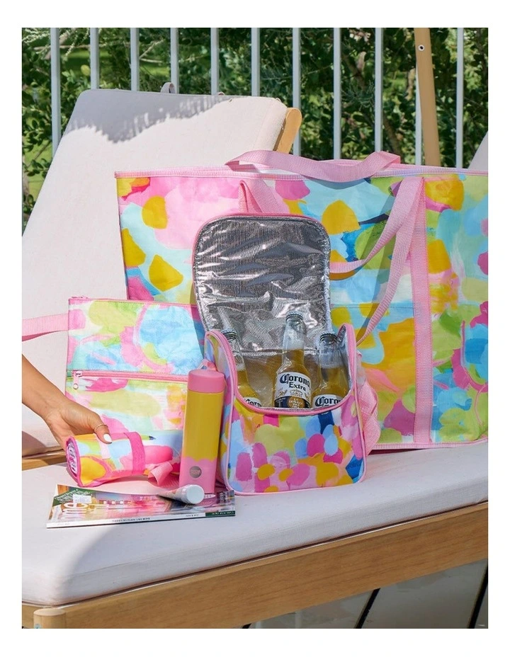 Jumbo Beach Bag Tote Waterproof Light Weight 72x47cm Good Vibes image 3