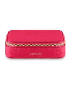 The Leather Jewellery Case in Shibuya Fuchsia