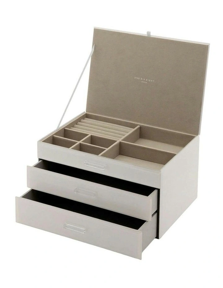 Gabriella XL Jewellery Box in Cloud Grey image 2