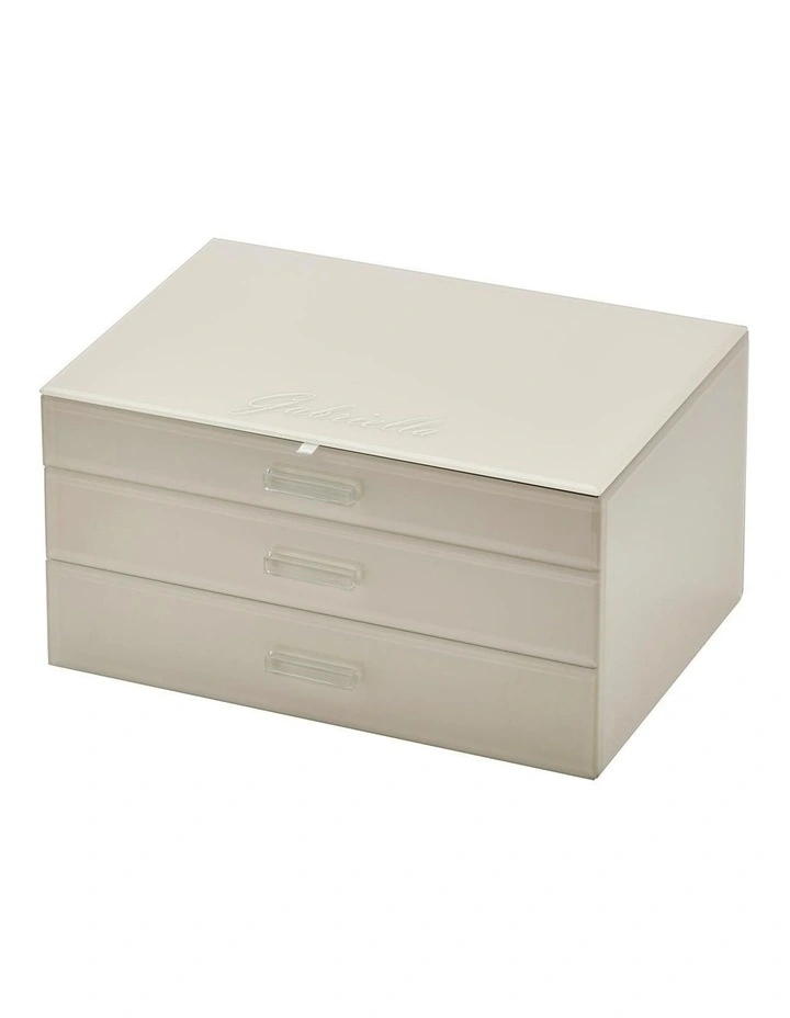 Gabriella XL Jewellery Box in Cloud Grey image 3