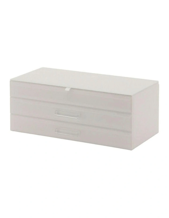Gabriella Large Jewellery Box in Cloud Grey image 2