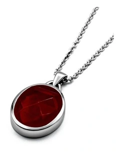 Suki Pendant | Red Garnet
