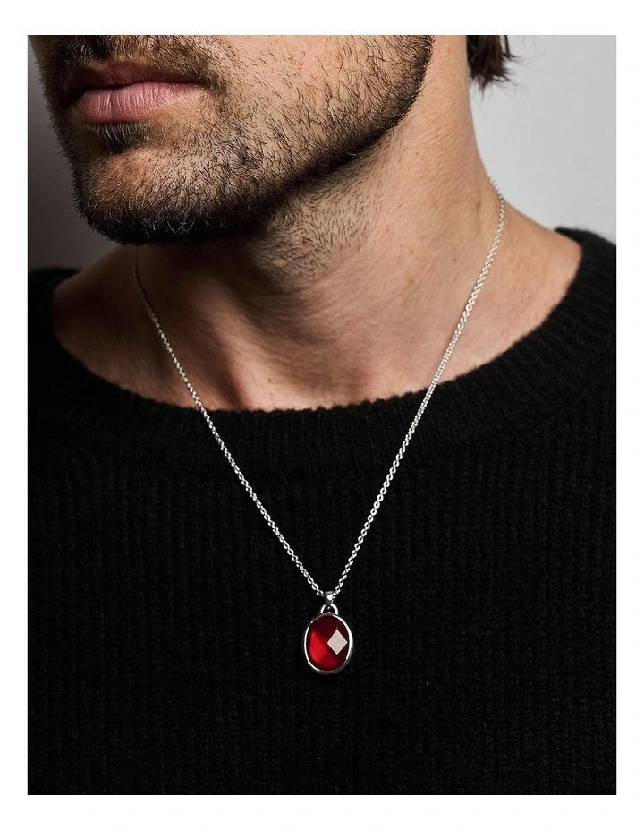 Suki Pendant | Red Garnet image 2