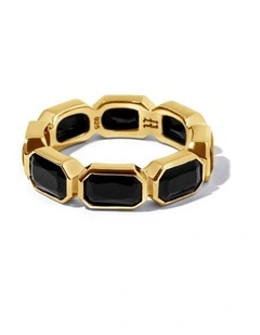 Haven Onyx Ring | Gold