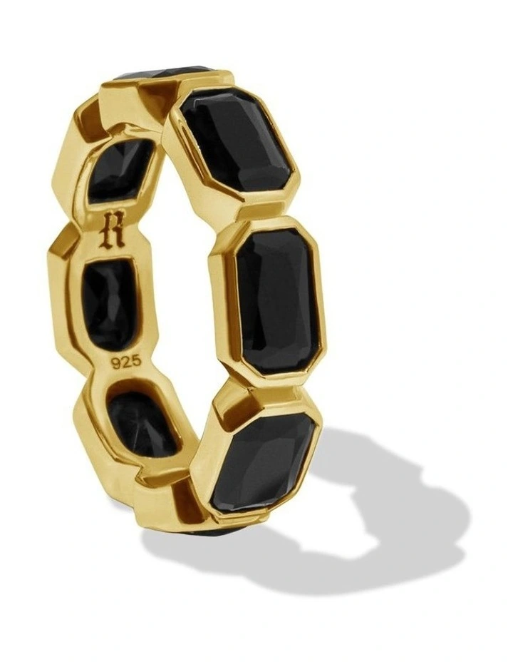Haven Onyx Ring | Gold image 3