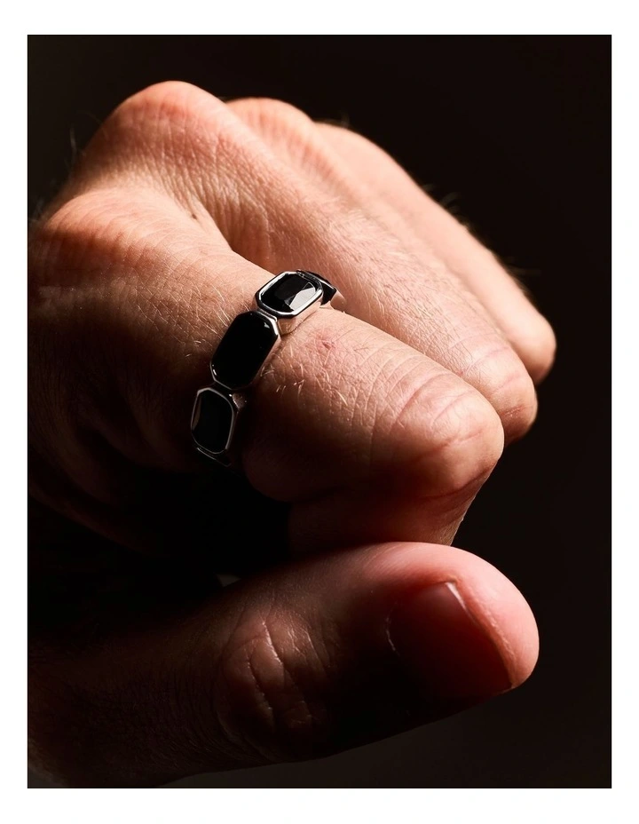 Haven Onyx Ring | Silver image 2