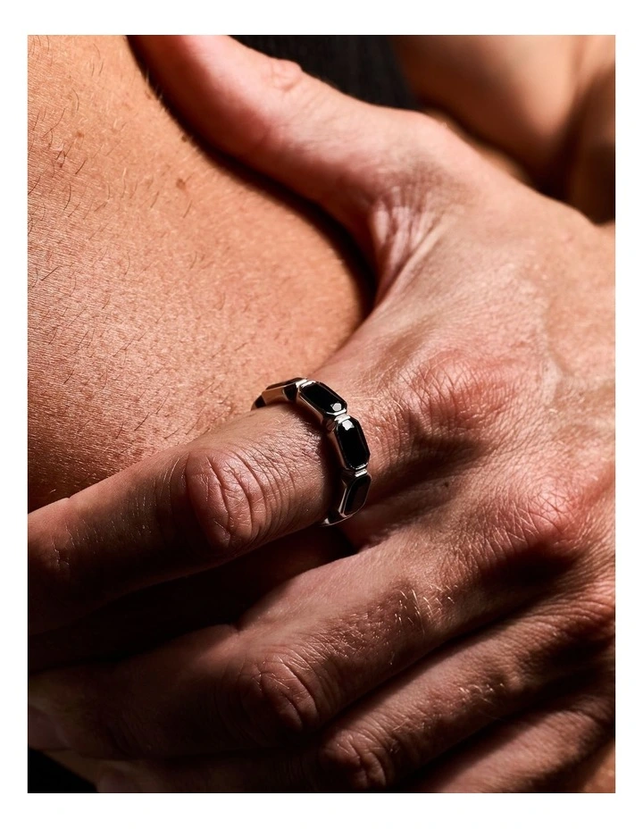 Haven Onyx Ring | Silver image 4