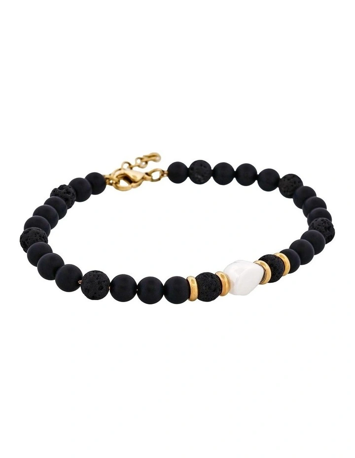 Agate/African stone with stainless steel bracelet image 2