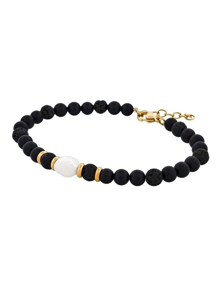 Agate/African stone with stainless steel bracelet image 3