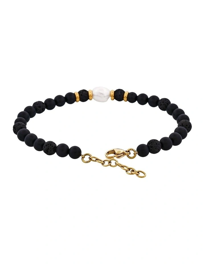 Agate/African stone with stainless steel bracelet image 4