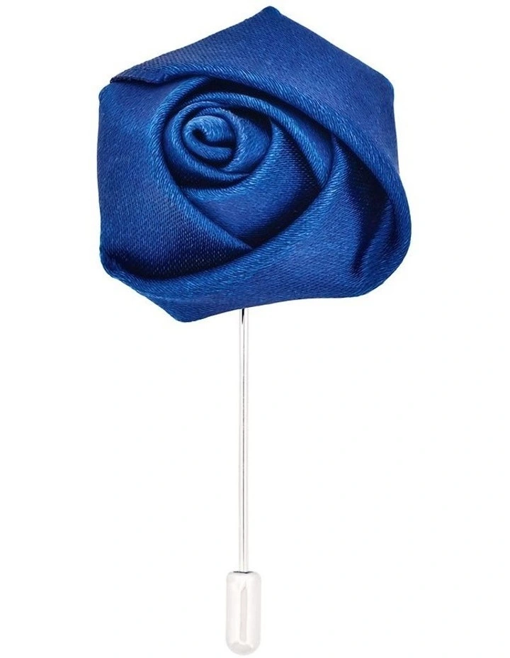 Navy Rose Lapel Pin image 1