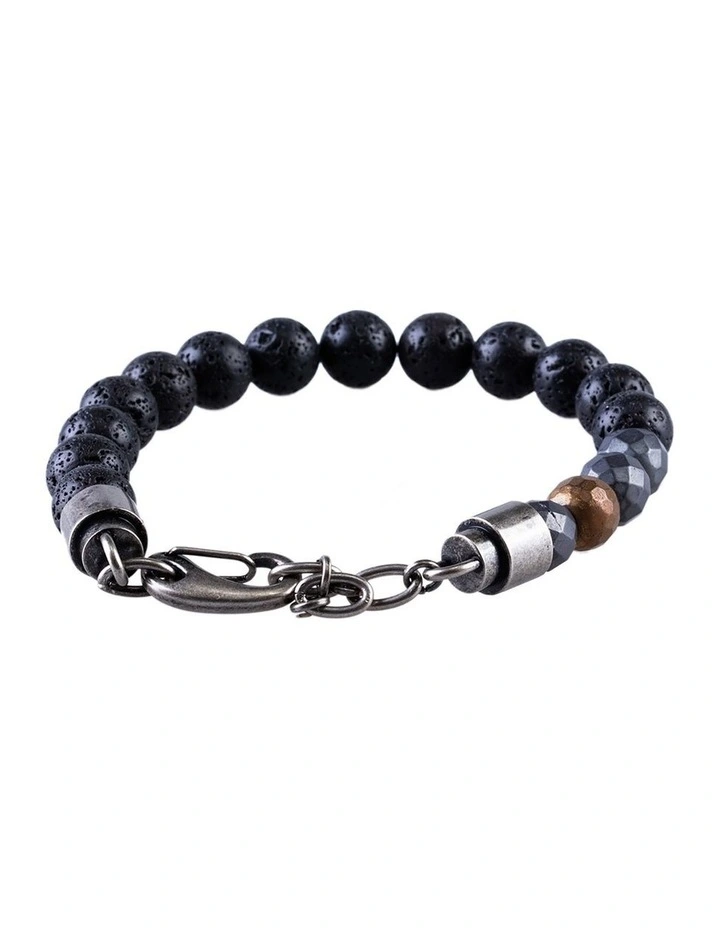 Antique Lava Beaded Bracelet image 1