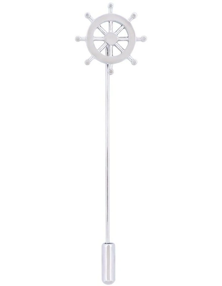 Ship steering wheel Lapel pin image 1