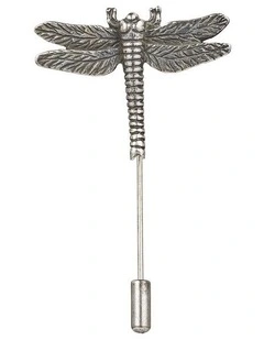Antique Plated Dragon Fly Lapel Pin