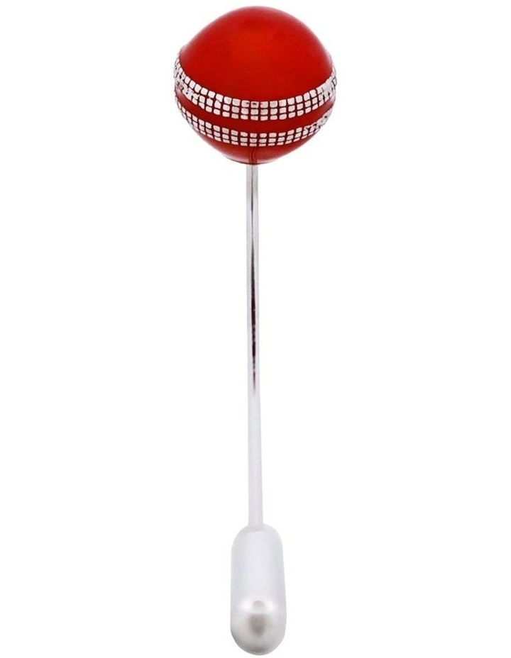 Cricket Ball Lapel Pin image 2
