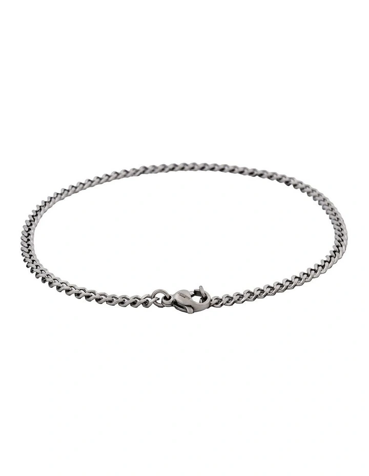 Classic Cuban Link Bracelet Stainless Steel (215 x 3mm) image 1