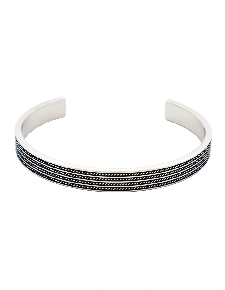 Ion Plated Gun Metal/Steel Cuff image 1