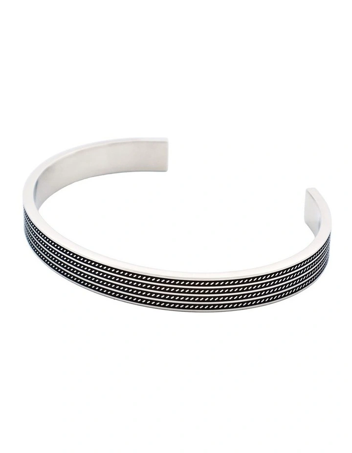 Ion Plated Gun Metal/Steel Cuff image 3