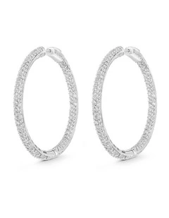 Allure Pave Hoops