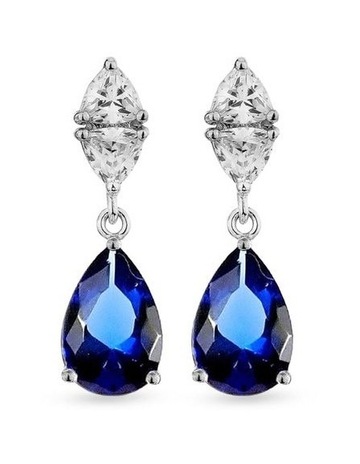 Sapphire in Sterling Silver colour
