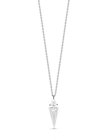White Diamonds in Sterling Silver colour