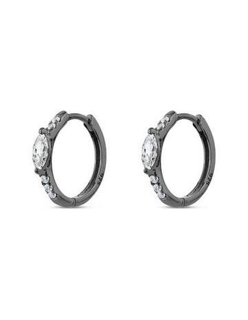 White Diamonds in Black Rhodium colour