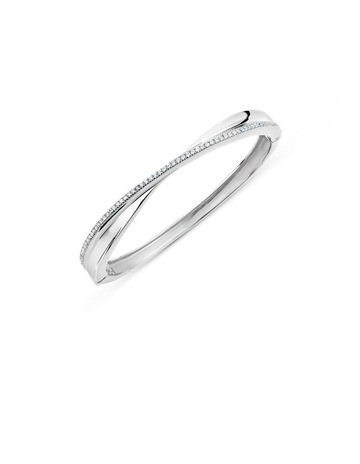 White Diamonds in Sterling Silver colour