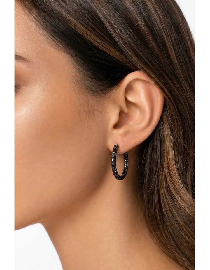 Pursuit Pave Hoops Petite image 2