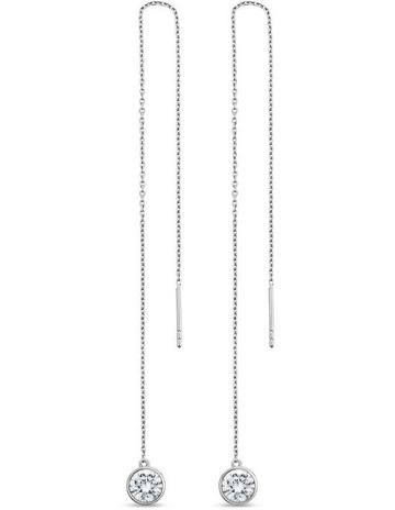White Diamonds in Sterling Silver colour