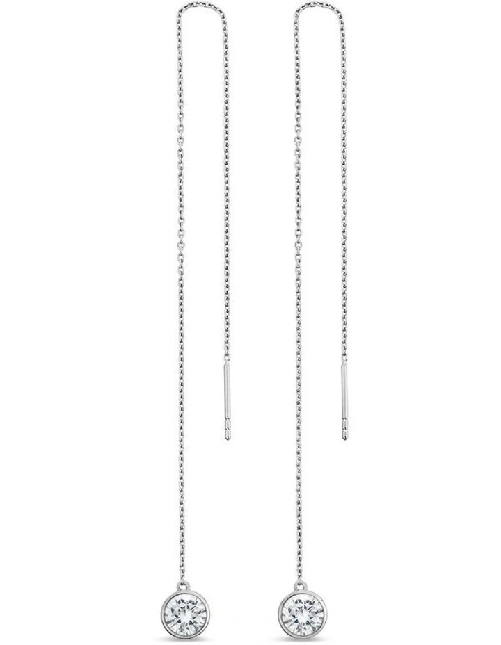 Minx Solitaire Drop Earrings image 1